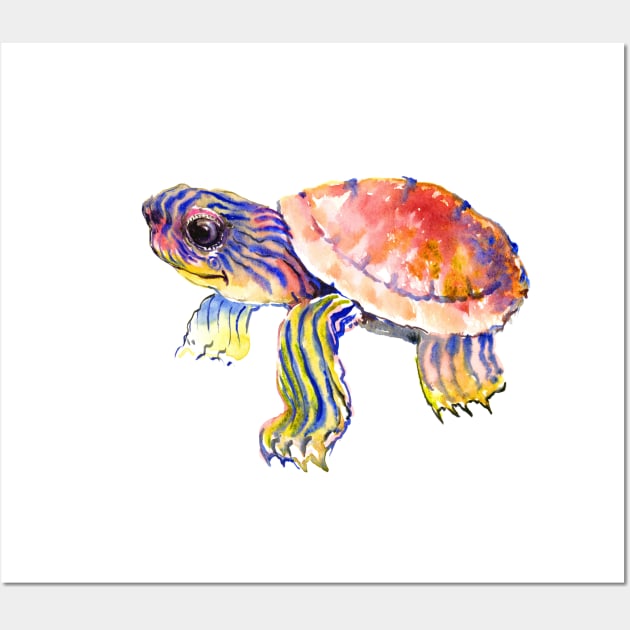 Cute Baby Turtle Wall Art by surenart